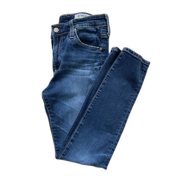 Adriano Goldschmied Farrah High-Rise Skinny Ankle Blue Jeans 27R - Picture 6 of 11
